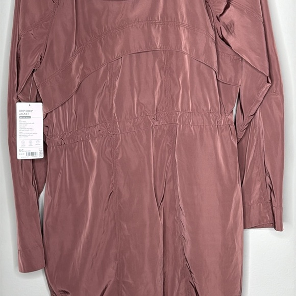 Athleta Drip Drop Rain Jacket in Mauve Brown Size XL Tall NWT - Picture 11 of 13